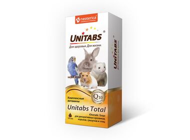 Unitabs Total витаминно-минеральный комплекс для кроликов, птиц и грызунов