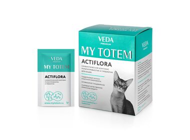 My Totem Actiflora пробиотик и пребиотик для нормализации микрофлоры кишечника для кошек