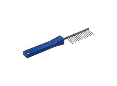 Зооник расческа с зубцами разной длины с пластиковой ручкой