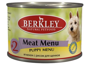 Berkley №2 Puppy Lamb&Rice консервы для щенков с новозеландским ягненком и рисом