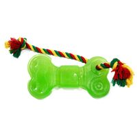 DogLike игрушка для собак - Кость большая с канатом (16 см.)