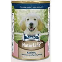 Happy Dog консервы для щенков и юниоров с ягненком, печенью, сердцем и рисом