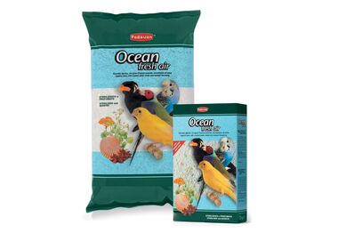 Padovan Ocean fresh air гигиенический песок наполнитель для птиц с измельченными ракушками и анисовым ароматом