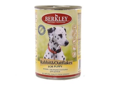Berkley Puppy Rabbit&Oatflakes консервы для щенков с кроликом и овсянкой