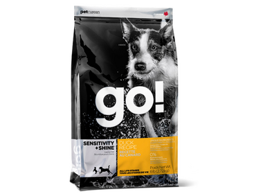 GO! Sensitivity + Shine Duck сухой корм для щенков и собак с цельной уткой и овсянкой