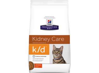 Hill's PD K/D Kidney Care сухой корм для кошек для поддержания здоровья почек с курицей