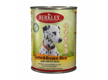 Berkley Adult Game&Brown Rice консервы для собак с олениной и коричневым рисом