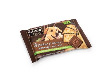 Choco Dog лакомство для собак - печенье в тёмном шоколаде