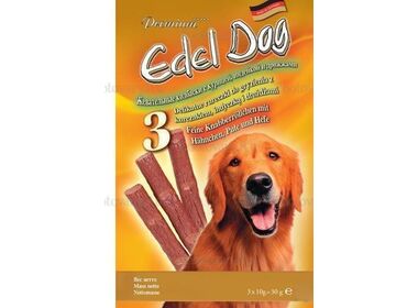 Edel Dog лакомство для собак "Жевательные колбаски с курицей, индейкой и дрожжами"